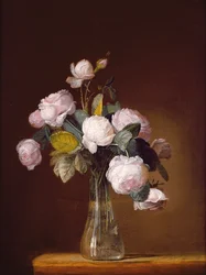 Rosen auf einer Steinleiste